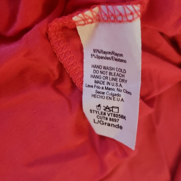 Pink Blush Maternity Nursing Top Large - Picture 4 of 4